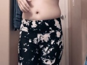 Sexy MILF in Yoga Pants Strips