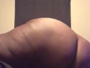 Bbw riding big dildo